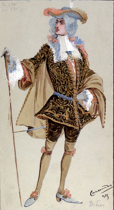 Costume per il Conte Almaviva, da "Le nozze di Figaro", 1905 da Luigi Sapelli Caramba